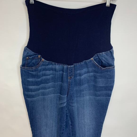 Duo Maternity Over Belly Jeans Sz 1X - Picture 4 of 5